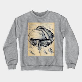 UFO Blueprint Crewneck Sweatshirt